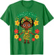 Nigeria Nigerian Girl Traditional Dress Flowers T-Shirt - T-Shirt | Irish Green