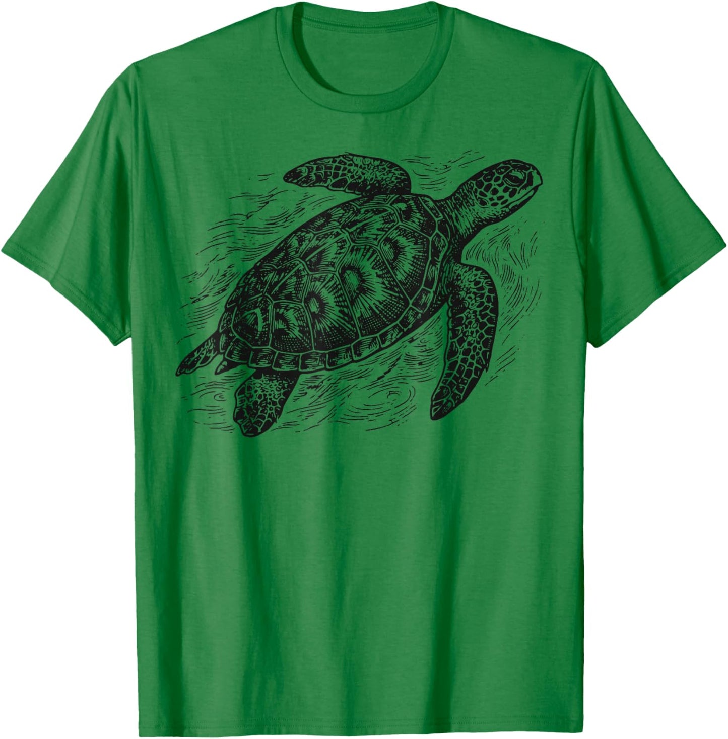 Sea Turtle Illustration T-Shirt - T-Shirt | Irish Green