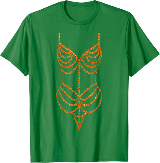 Showgirl Halloween Costume T-Shirt - T-Shirt | Irish Green