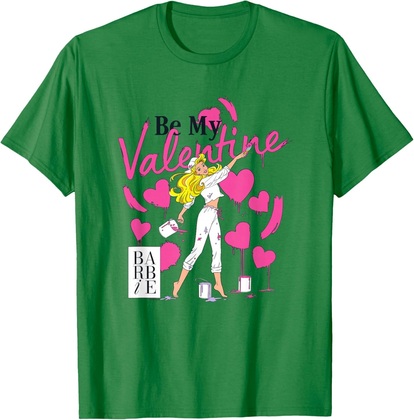 Barbie Be My Valentine T-Shirt - T-Shirt | Irish Green