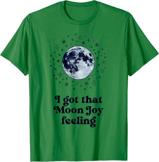 Cute Retro, I Got The Moon Joy Feeling T-Shirt - T-Shirt | Irish Green