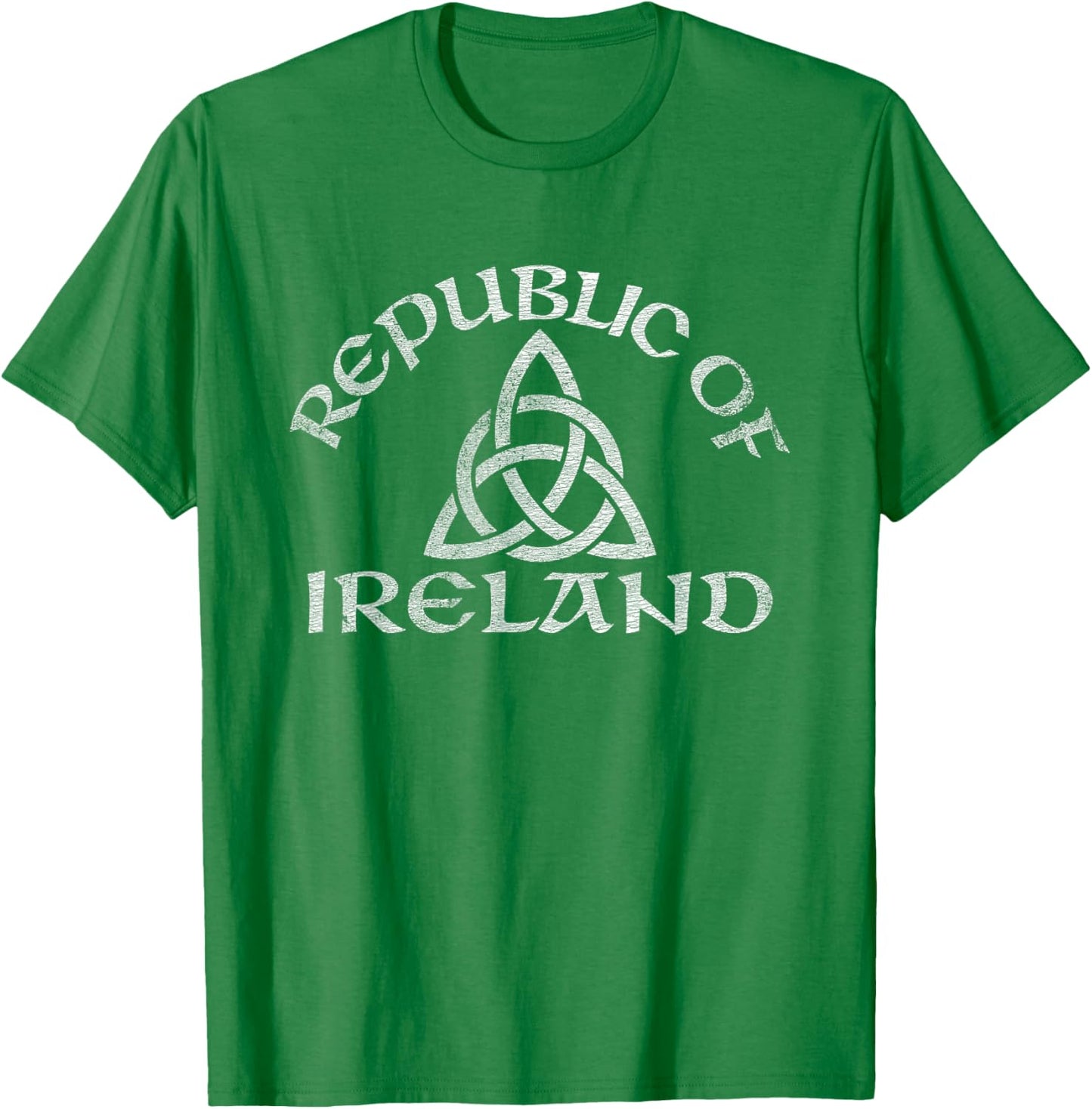 Republic of Ireland Triquetra Knot Distressed T-Shirt - T-Shirt | Irish Green