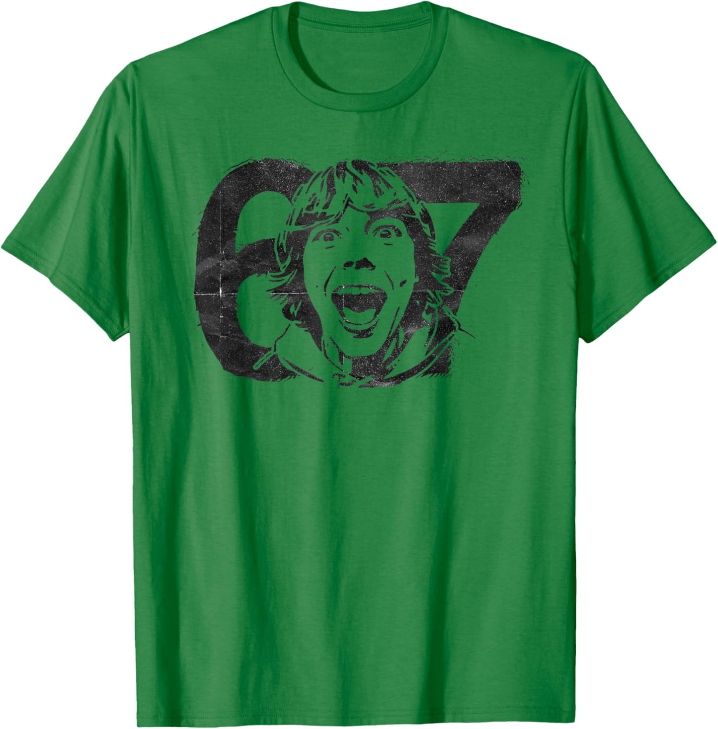 67 Ice Cream Drip Six Seven Gen Slang Alpha Funny Meme T-Shirt - T-Shirt | Irish Green