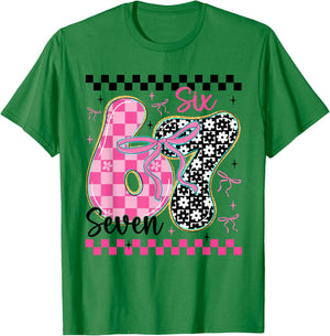 67 Funny Meme Filled with Hearts Six Seven Valentine’s Day T-Shirt - T-Shirt | Irish Green
