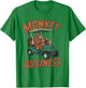 Golf Lover Orangutan Driving Golf Cart Monkey Business T-Shirt - T-Shirt | Irish Green