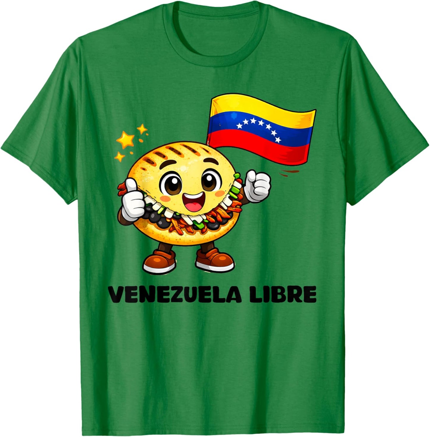 Venezuela Libre Venezuelan Freedom Strong Proud Pride T-Shirt - T-Shirt | Irish Green