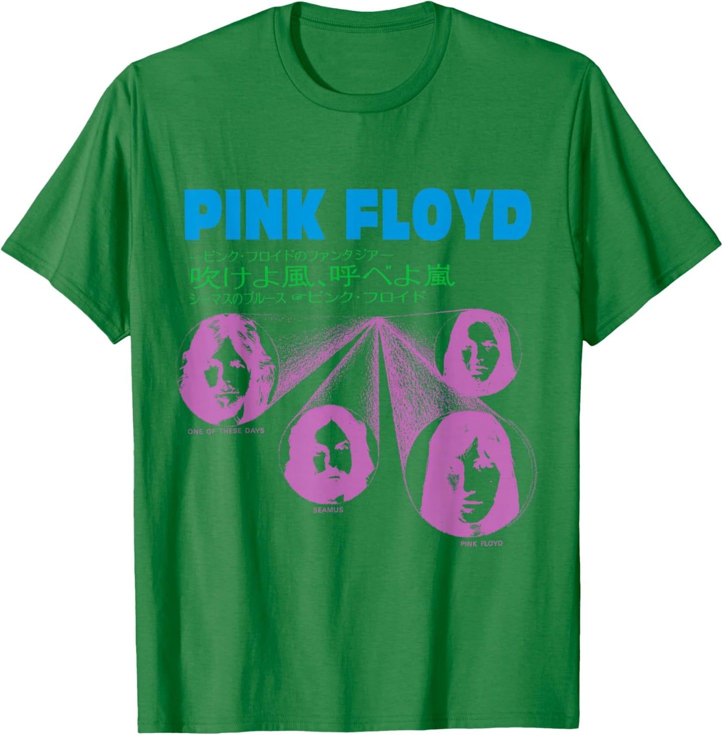Official Pink Floyd One of These Days Retro Rock Band Music T-Shirt - T-Shirt | Irish Green