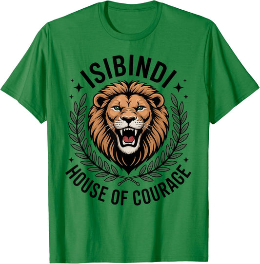Isibindi House of Courage Shirt Isbindi House School Lion T-Shirt - T-Shirt | Irish Green