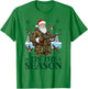 Camo Santa Duck Hunting Funny Hunting Christmas Duck Hunter T-Shirt - T-Shirt | Irish Green