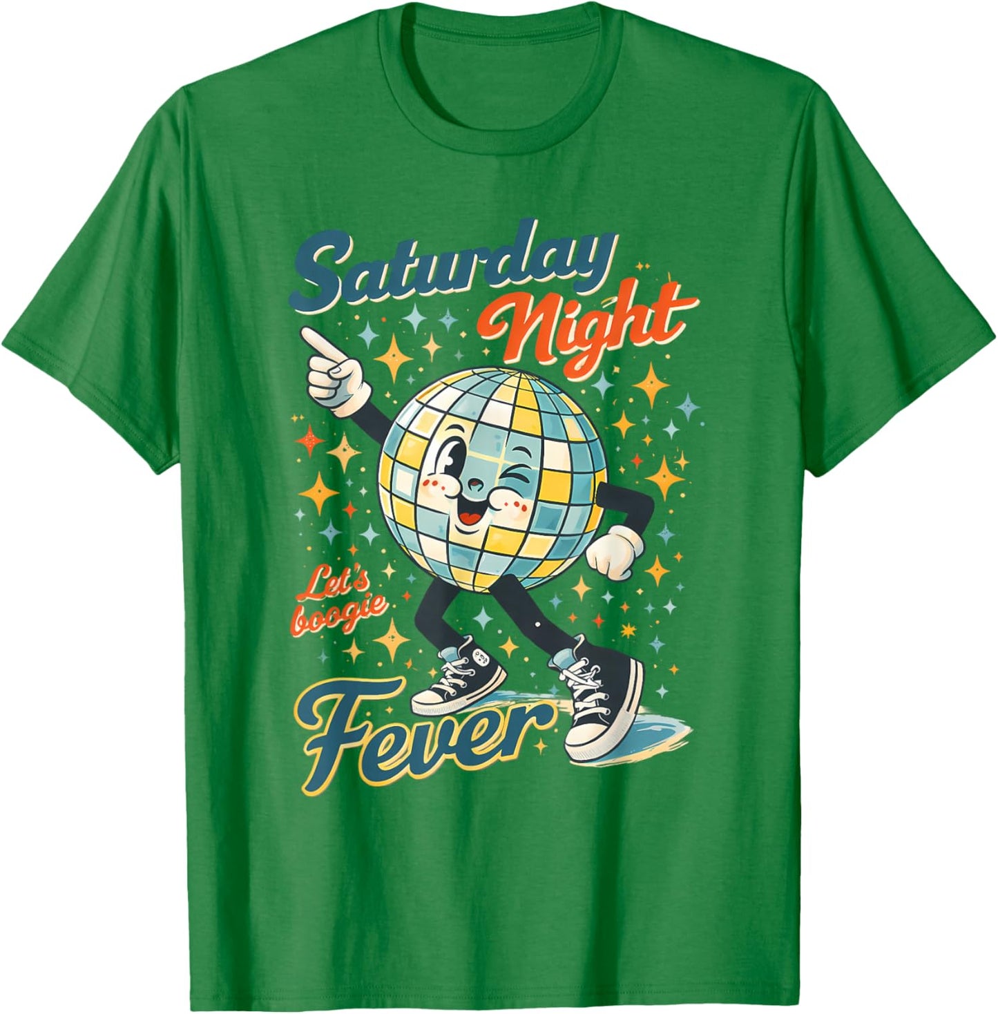 Disco Party Birthday Dancing Queen Saturday Night A Fever T-Shirt - T-Shirt | Irish Green
