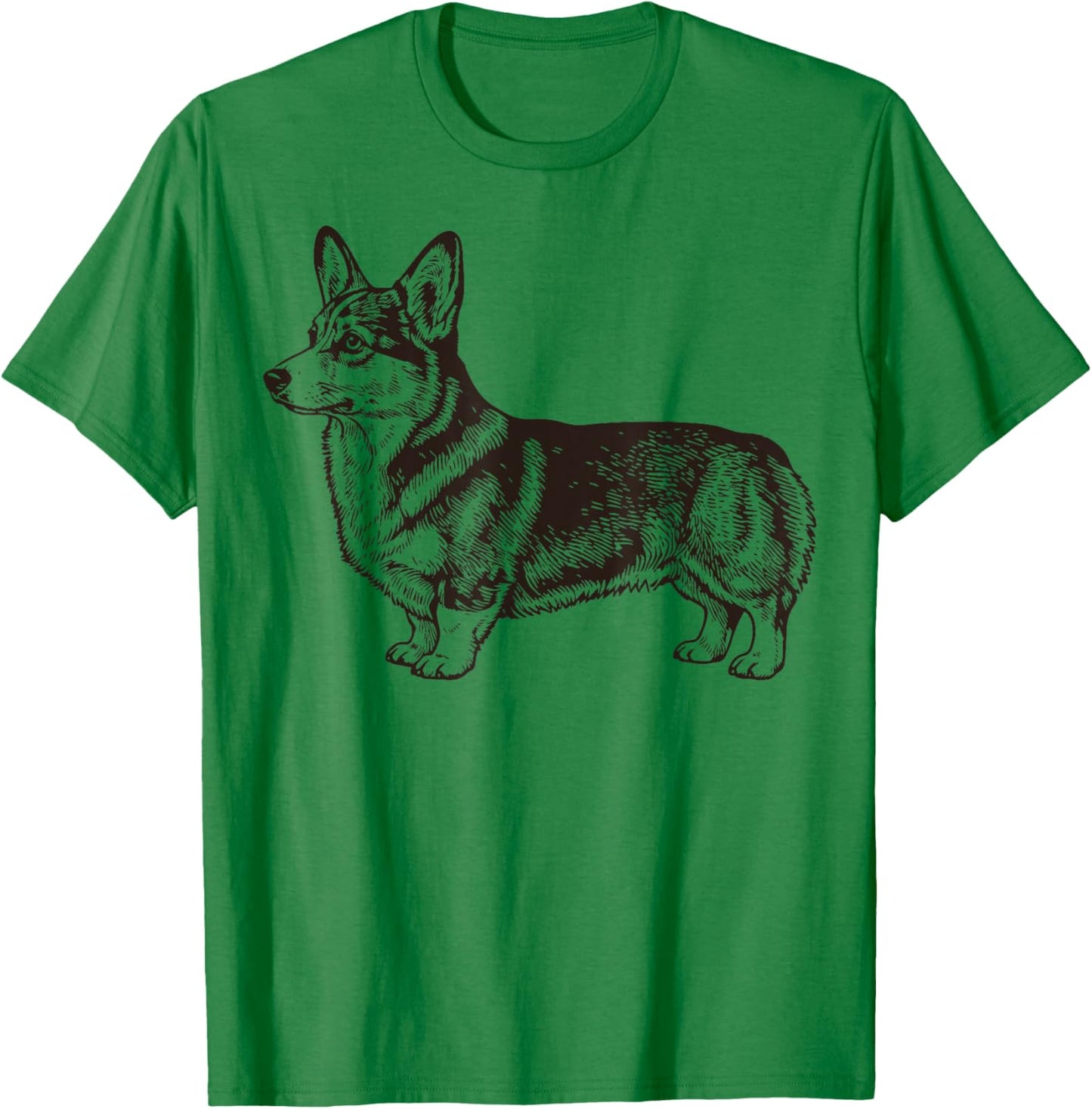 Corgi Illustration Corgi Illustration T-Shirt - T-Shirt | Irish Green