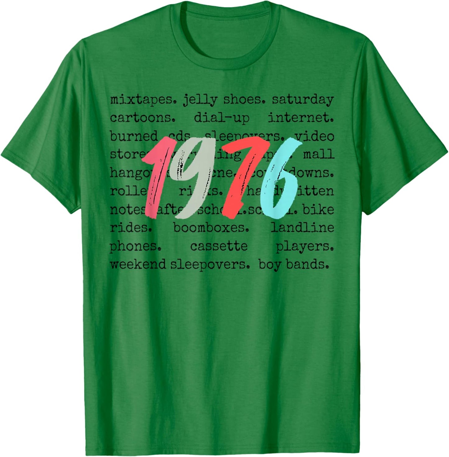 Best 1976 Vintage 50 Year Old Bday Men Women 50th Birthday T-Shirt - T-Shirt | Irish Green
