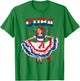 Cuba Cuban Girl Traditional Dress Tropical Flowers T-Shirt - T-Shirt | Irish Green
