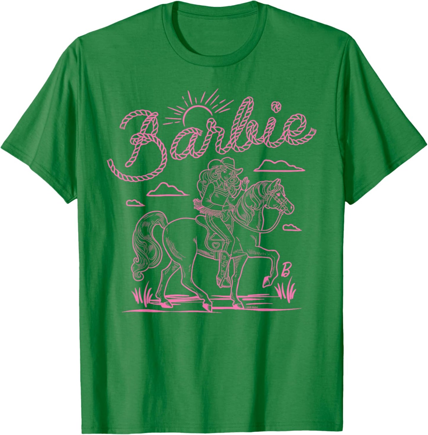 Barbie - Western - Horse T-Shirt - T-Shirt | Irish Green