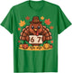 67 Thanksgiving Cute Turkey Funny Kids T-Shirt - T-Shirt | Irish Green