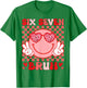 Valentine Vibes 6 7 Meme Groovy Valentines Day Women Kids T-Shirt - T-Shirt | Irish Green