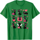 Funny Cats and Hearts Valentines Day Themed Cat T-Shirt - T-Shirt | Irish Green