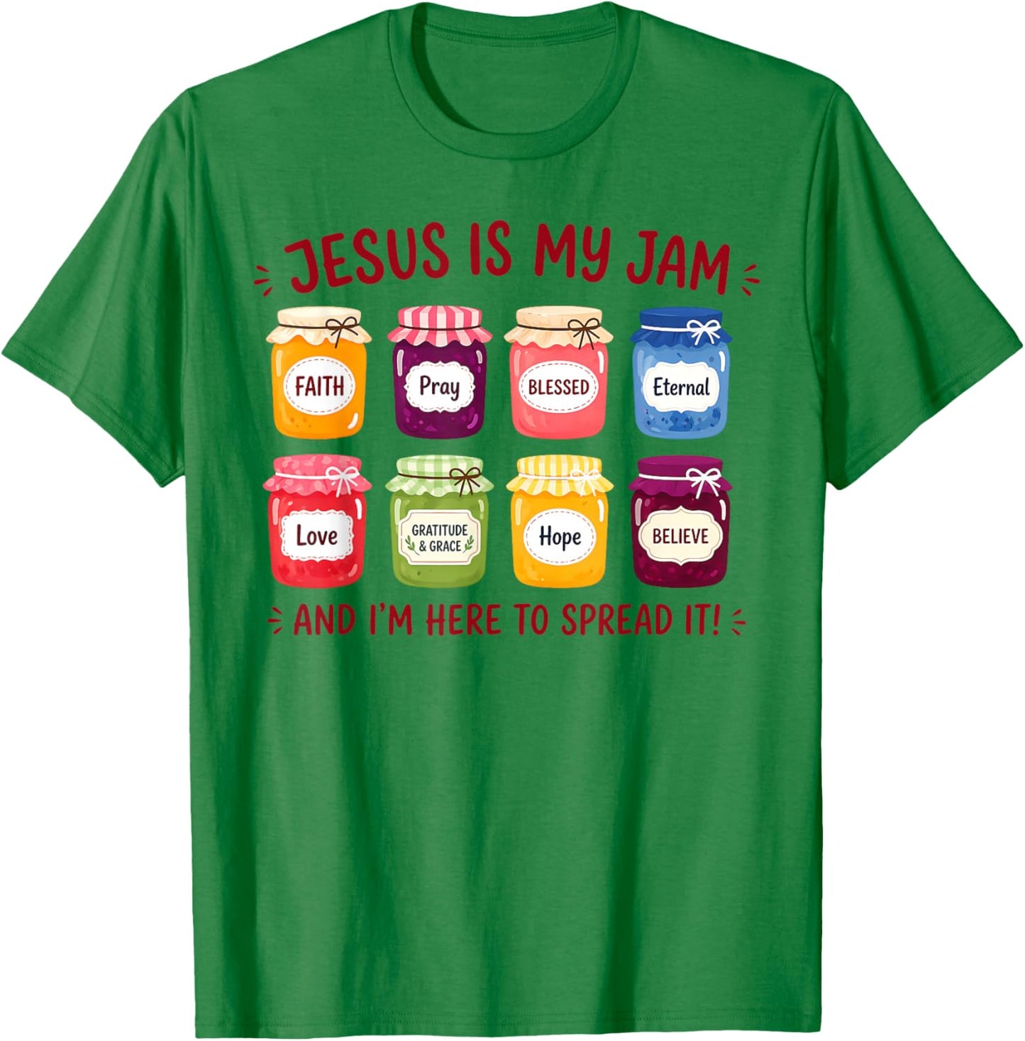 Jesus is My Jam Christian Faith Religious Bible Men Women T-Shirt - T-Shirt | Irish Green
