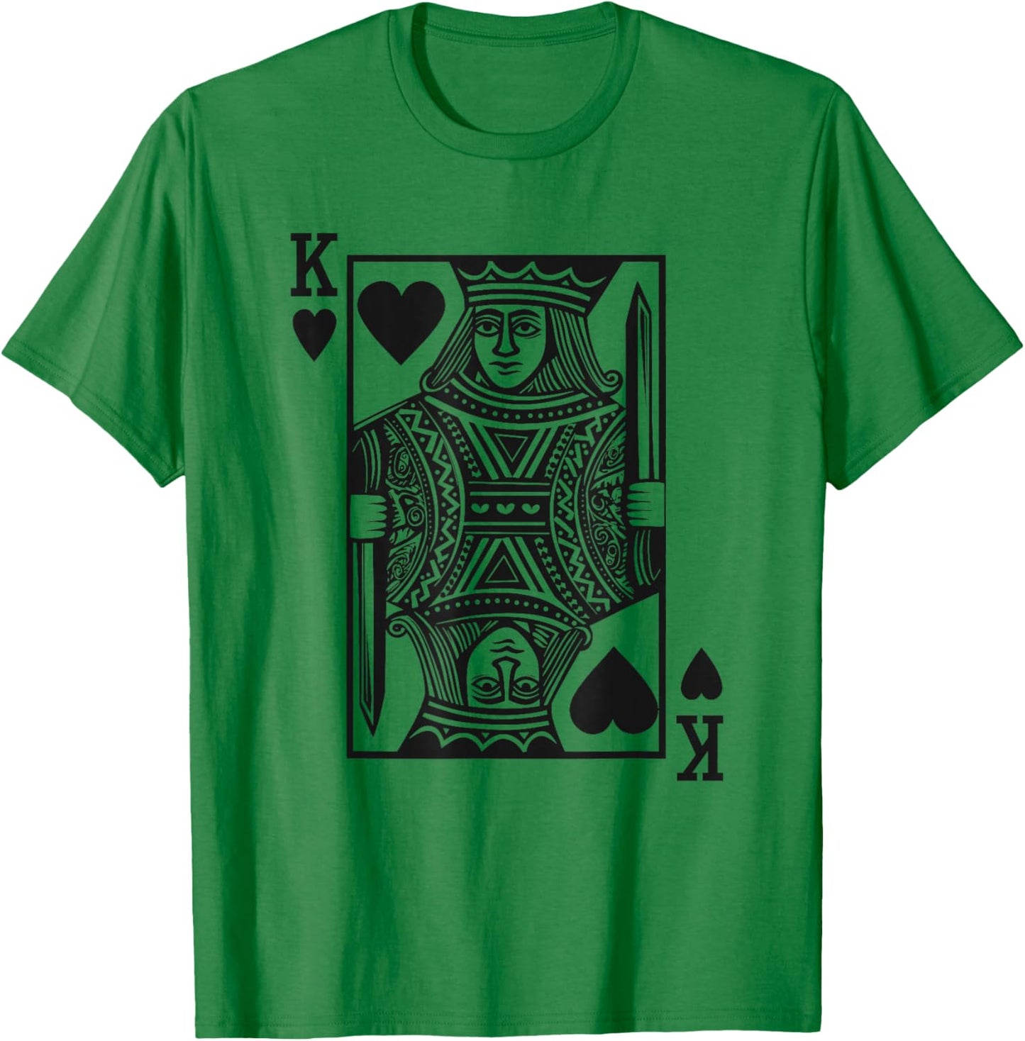 King of Hearts Boys Valentine Toddlers Boy Valentine's Day T-Shirt - T-Shirt | Irish Green