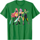 Kpop Demon Hunters Mira Rumi and Zoey Armed and Ready to Go T-Shirt - T-Shirt | Irish Green