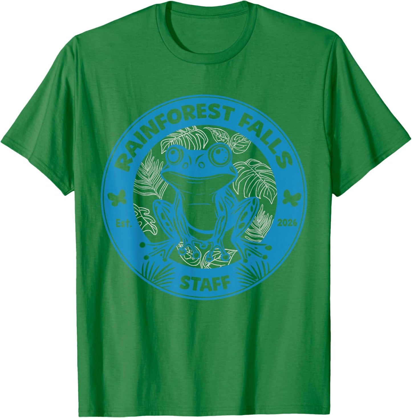 Rainforest Falls Staff VBS 2026 Director Teacher T-Shirt - T-Shirt | Irish Green