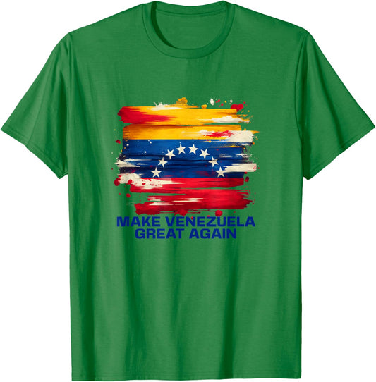 Make Venezuela Great Again Flag Design T-Shirt - T-Shirt | Irish Green