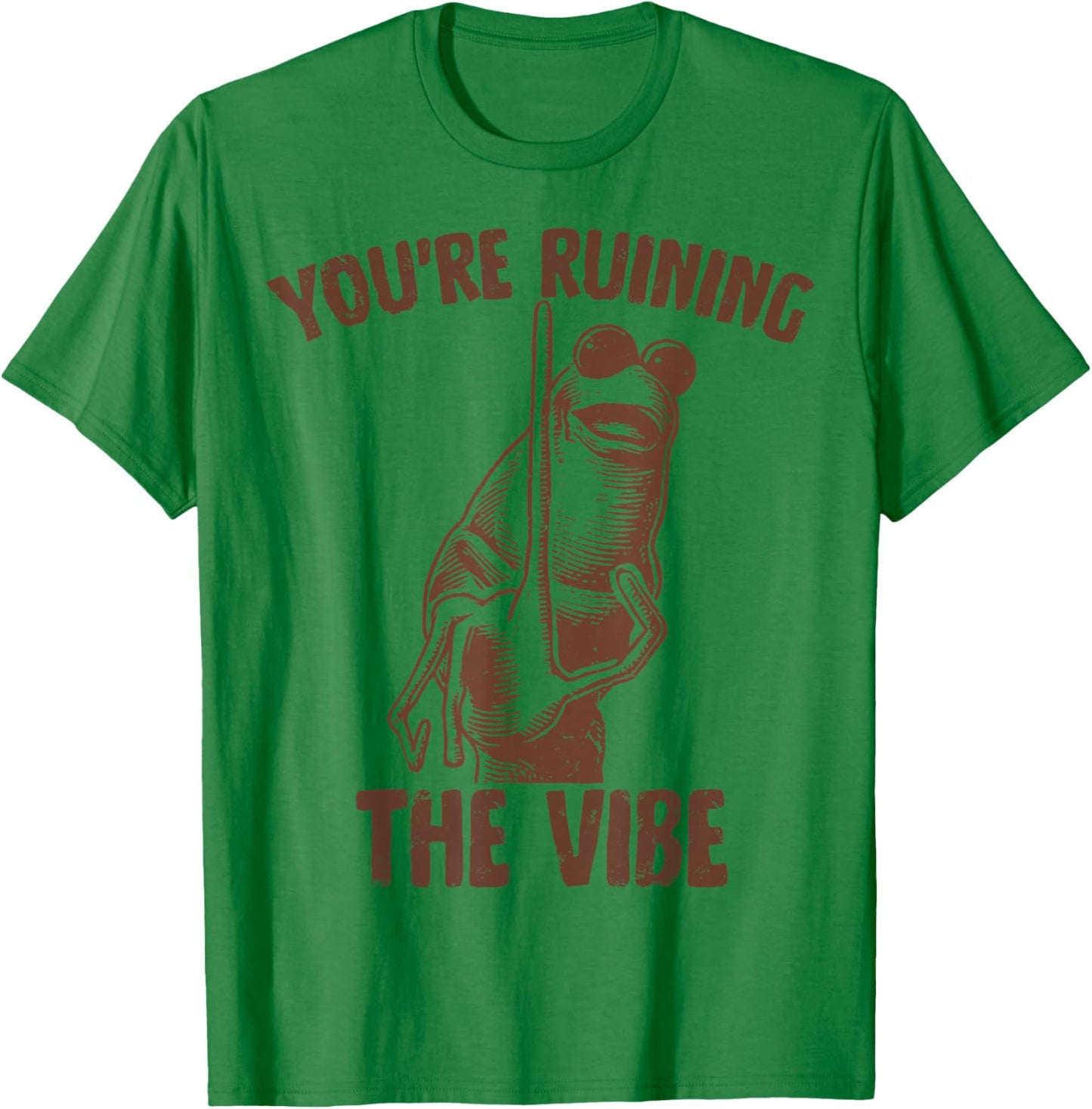 Marcus The Worm You're Ruining The Vibe T-Shirt - T-Shirt | Irish Green
