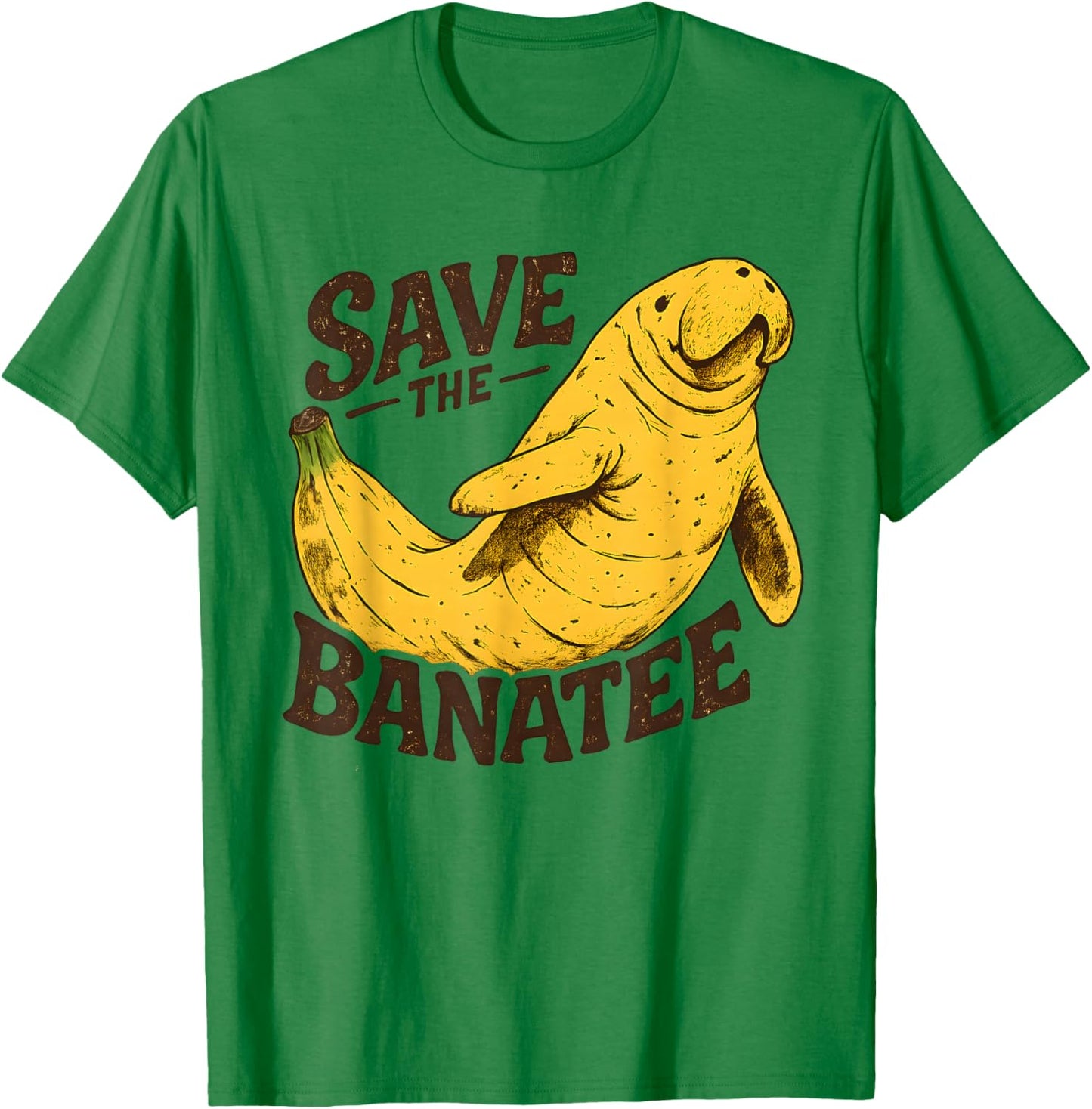 Save The Manatees Shirt Manatee Banatee Floaty Potato T-Shirt - T-Shirt | Irish Green