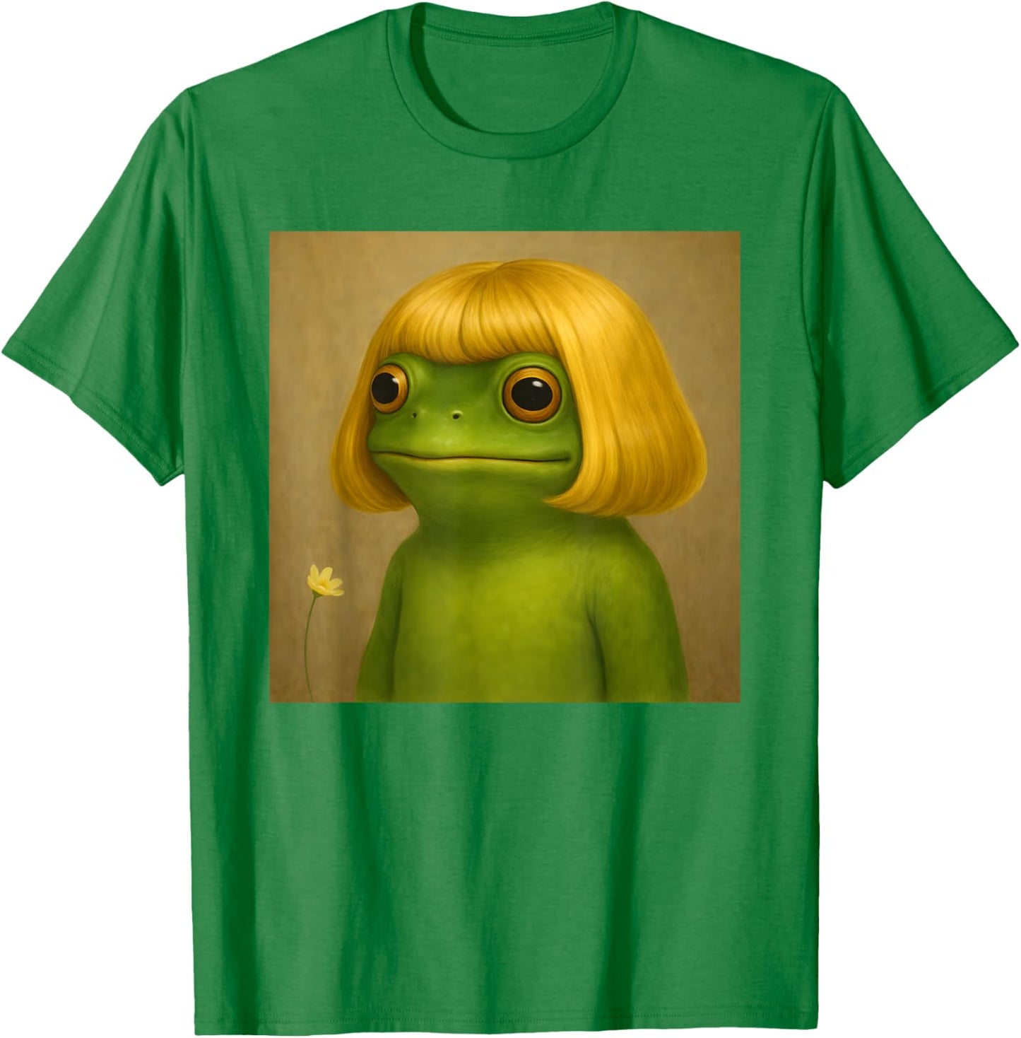 Funny Frog Bob Haircut Meme Women Kids T-Shirt - T-Shirt | Irish Green