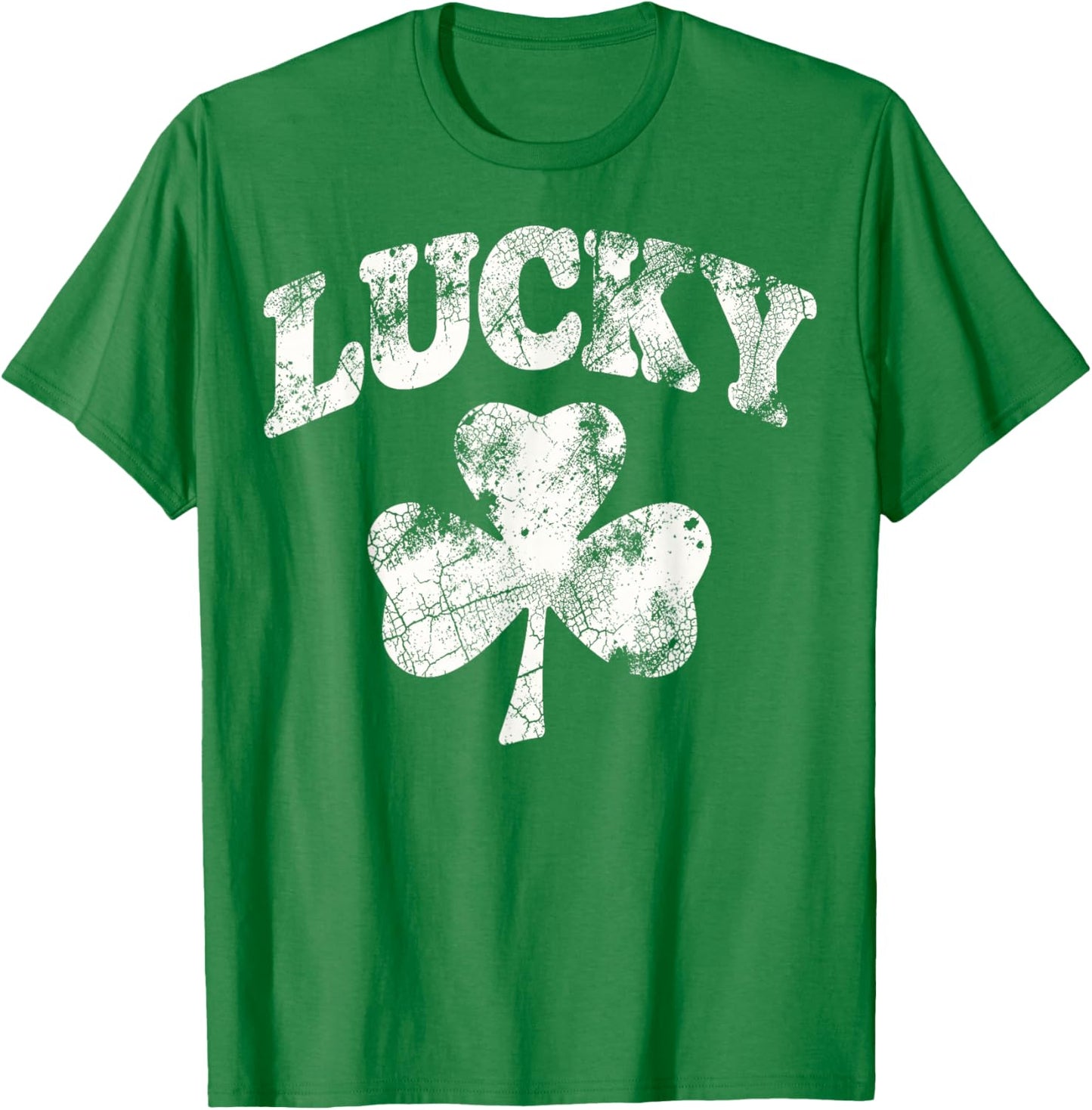 Vintage St.Patrick’s Day Shenanigans Lucky Shamrock T-Shirt - T-Shirt | Irish Green
