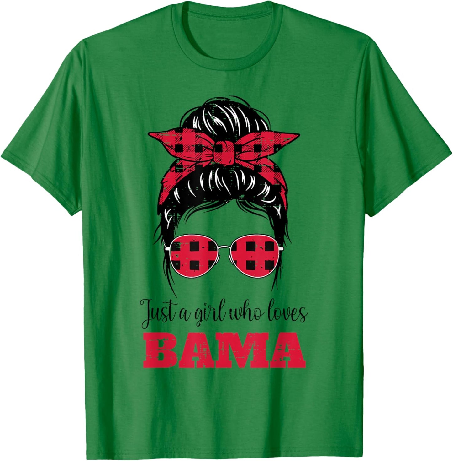 Just A Girl Who Loves Alabama Women Kids Girls Youth Teen T-Shirt - T-Shirt | Irish Green