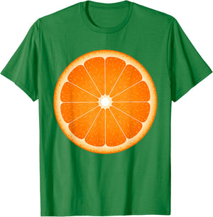 Orange Slice Costume Halloween Fruit Salad Lover T-Shirt - T-Shirt | Irish Green