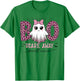 Halloween Boo Scare Away Breast Cancer Awareness Cute Ghost T-Shirt - T-Shirt | Irish Green