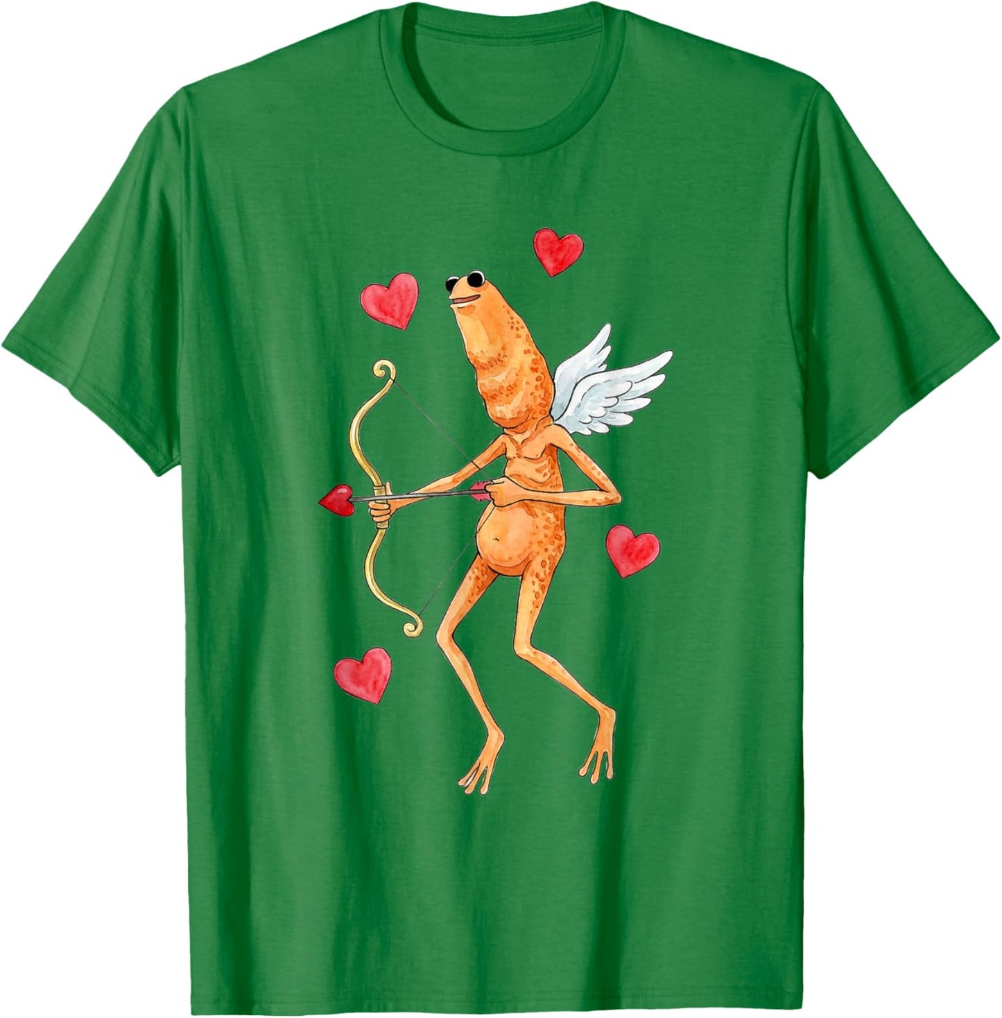 Marcus The Worm Valentine Cupid Meme Design T-Shirt - T-Shirt | Irish Green