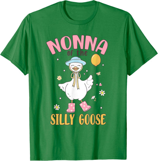 Nonna of The Silly Goose First Birthday Family Matching T-Shirt - T-Shirt | Irish Green
