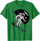 Ski Astronaut Winter Sport Skier Funny Space Skiing T-Shirt - T-Shirt | Irish Green
