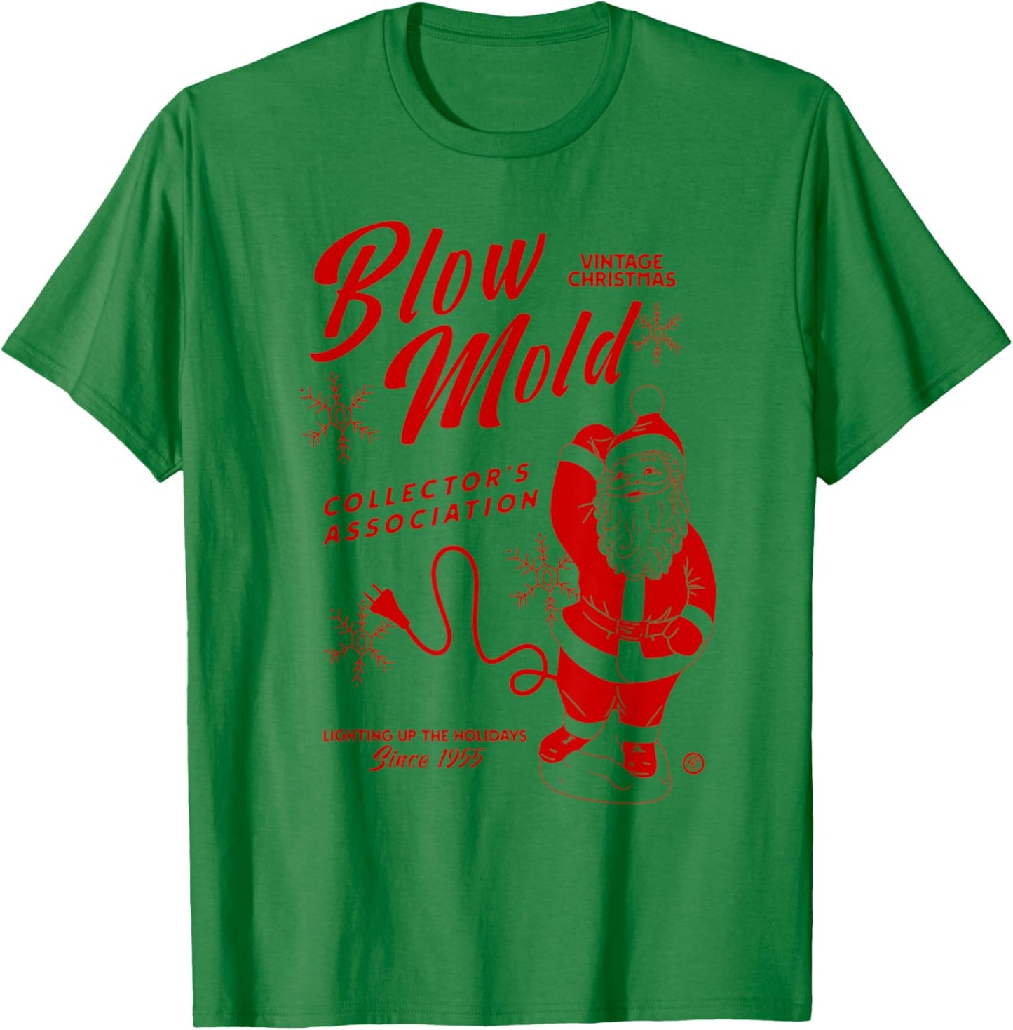 Vintage Christmas Blow Mold Collector's Association T-Shirt - T-Shirt | Irish Green