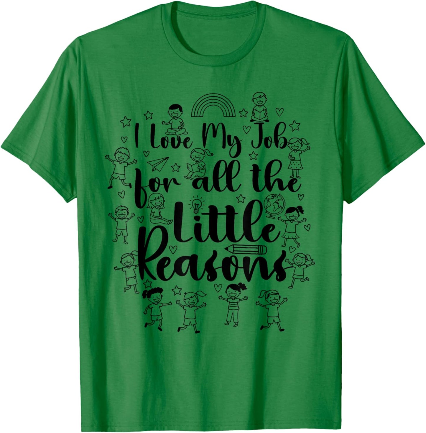 School Teacher Bus Driver Love Job for Little Reasons Funny T-Shirt - T-Shirt | Irish Green