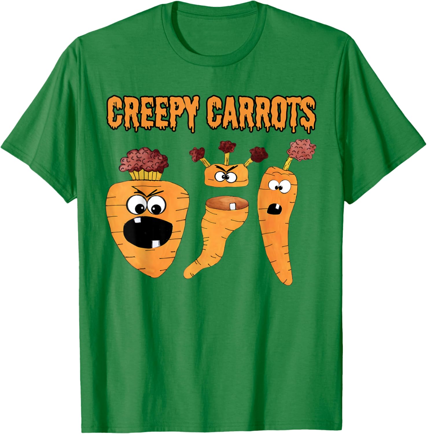 Creepy Carrots Face Halloween Costume Jasper Rabbit T-Shirt - T-Shirt | Irish Green
