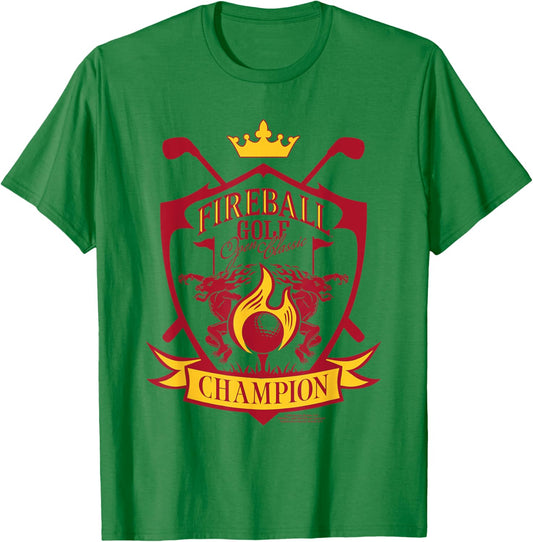 Fireball Cinnamon Whisky Golf Open Classic Champion T-Shirt - T-Shirt | Irish Green