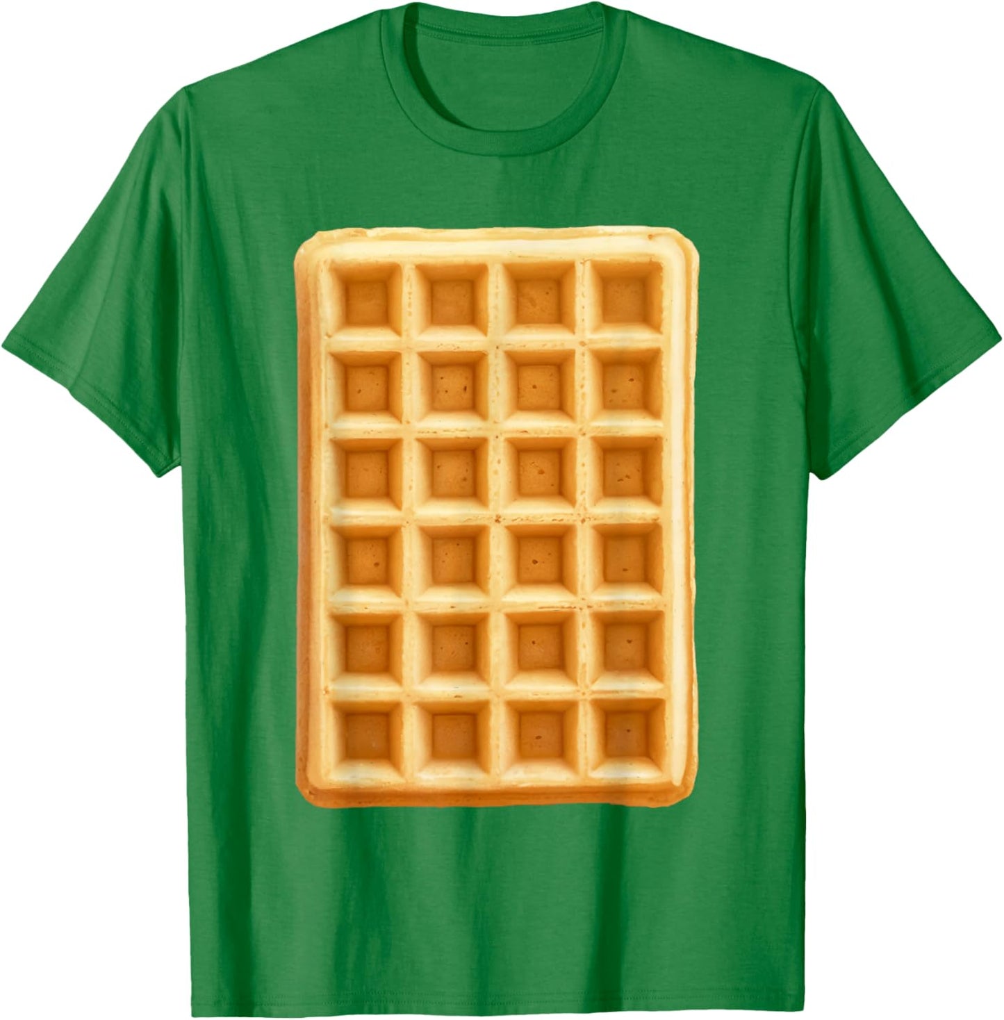 Waffle Shirt Adult Men Women Kids Waffle Costume T-Shirt - T-Shirt | Irish Green