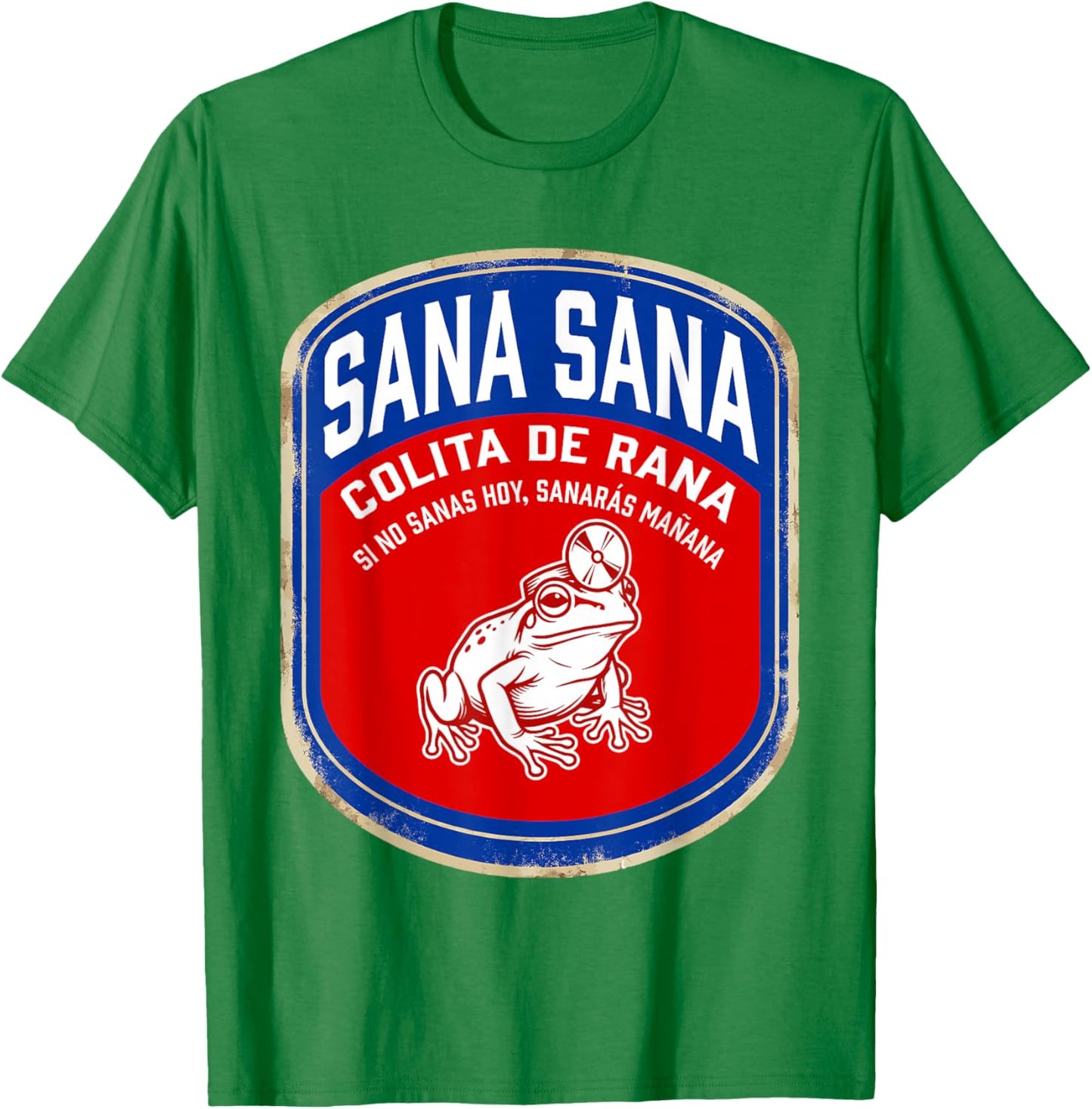 Sana Sana Colita De Rana Funny Vintage Nurse Coqui Frog T-Shirt - T-Shirt | Irish Green