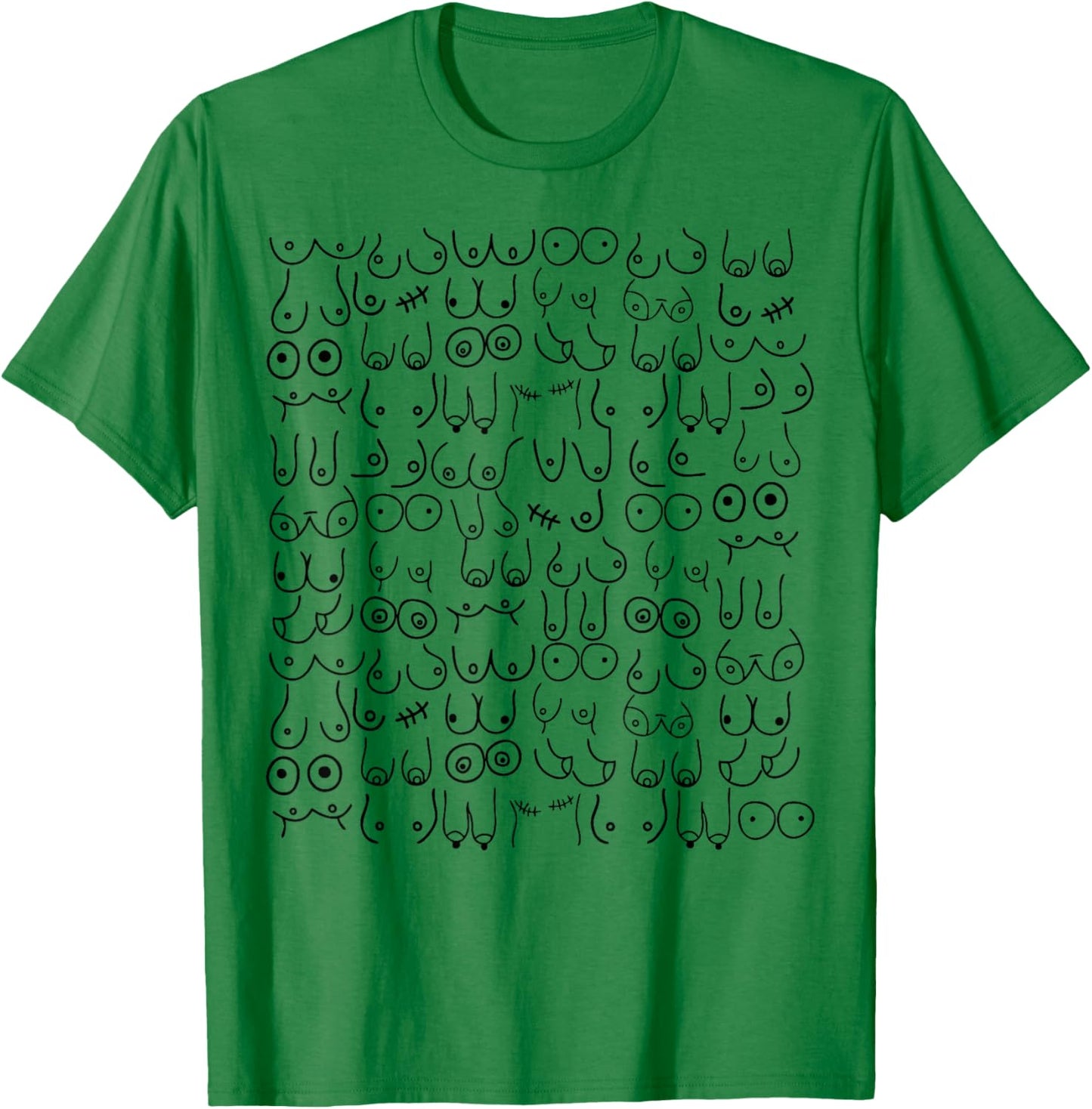 Love Boobies Funny Breast Cancer Awareness Pink Ribbon Women T-Shirt - T-Shirt | Irish Green