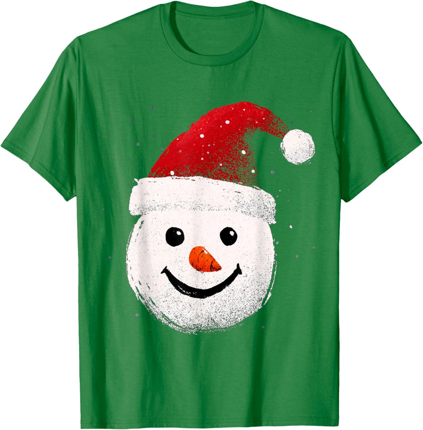 Snowman Christmas White T-Shirt - T-Shirt | Irish Green