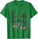 Retro Wolf 90s Forest Nature Vintage Wildlife Lovers Animal T-Shirt - T-Shirt | Irish Green