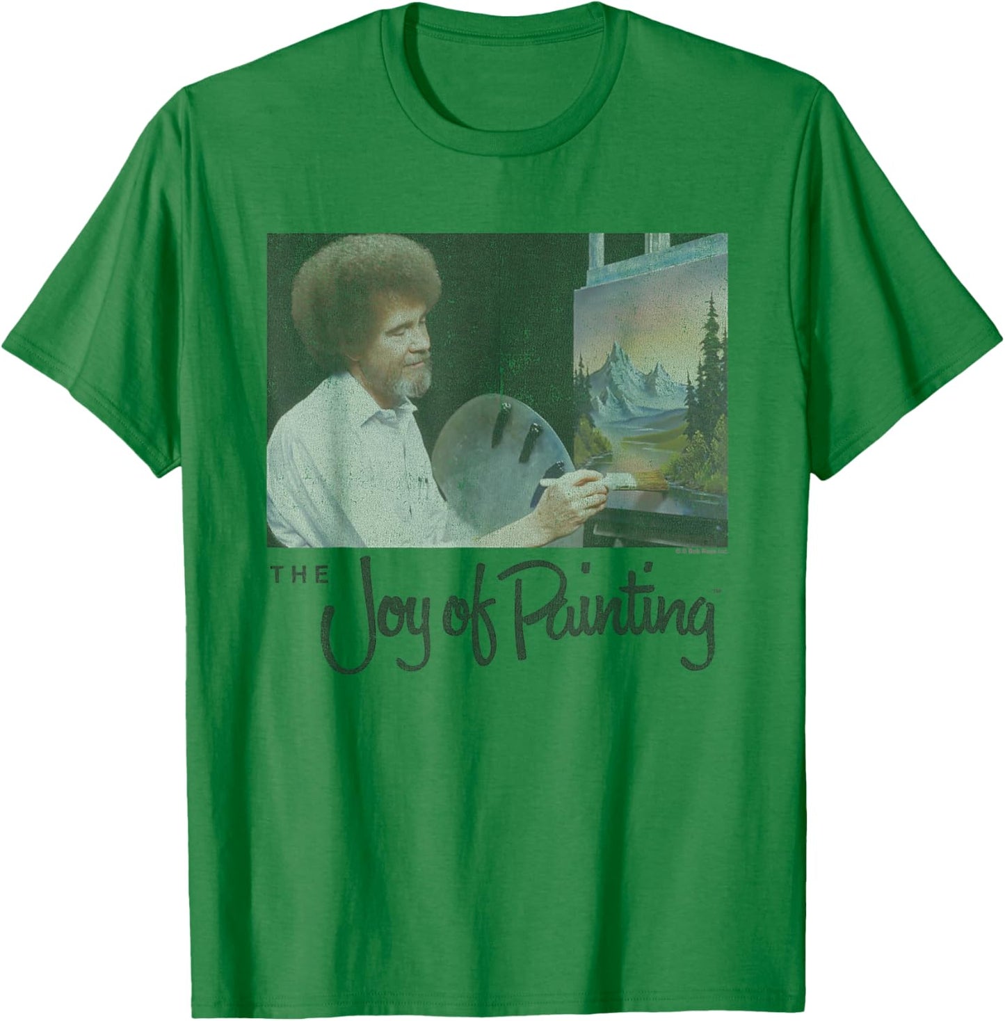 Bob Ross Joy of Painting T-Shirt - T-Shirt | Irish Green