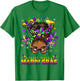 Little Miss Mardi Gras Afro Messy Bun Girl Women Kid T-Shirt - T-Shirt | Irish Green