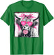 Vintage Cute Lollipop Highland Cow Bow Valentine Pink Heart T-Shirt - T-Shirt | Irish Green
