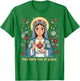 Beautiful Catholic Hail Mary Full of Grace Floral Kids T-Shirt - T-Shirt | Irish Green