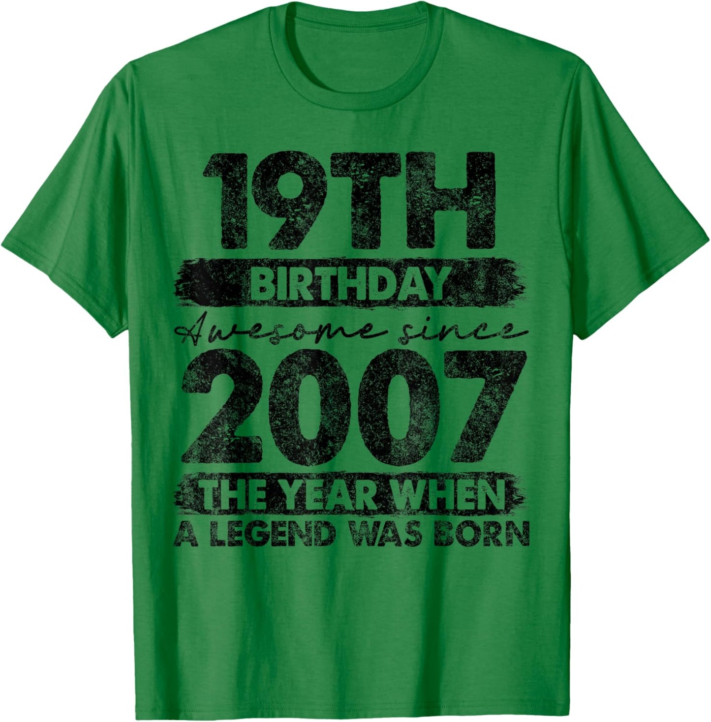 19 Year Old Gifts Vintage 2007 Limited Edition 19th Birthday T-Shirt - T-Shirt | Irish Green